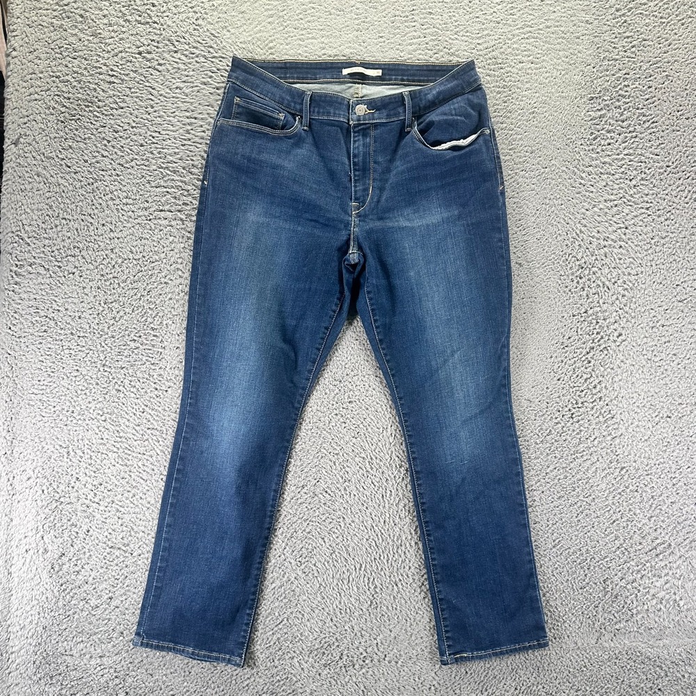 Levi's Jeans Womens 16 Blue Cotton Denim Skinny Streetwear Travel Faded Stretch